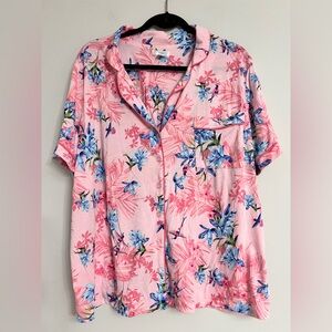 Secret Treasures Pink Floral Sleepwear. Pit to pit= 26.5”